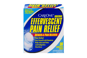 CareOne Effervescent Pain Relief Antacid & Pain Reliever - 36 CT