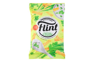 Сухарики пшенично-житні Сметана із зеленню Flint м/у 60г