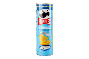 Снек пікантний Pringles смак сир чеддер-цибуля
