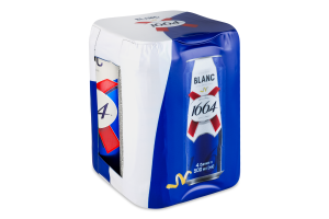 Пиво спеціальне 4х500мл 4.8% світле пшеничне пастеризоване Blanc Kronenbourg 1664 м/у