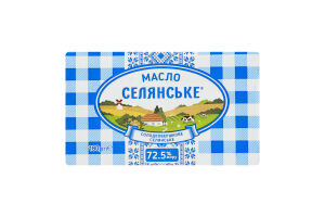 Масло сладкосливочное 72.5% крестьянское Селянське м/у 180г