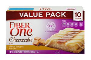 Fiber One Cheesecake Bar Salted Caramel - 10 CT