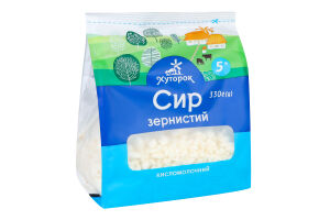 Творог 5% зернистый Хуторок м/у 330г