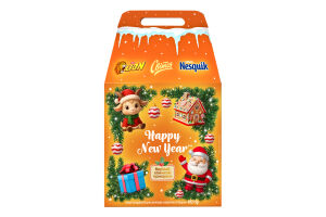 Набор кондитерских изделий Новогодние игрушки Lion&Світоч&Nesquik к/у 612г