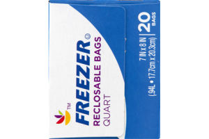 Ahold Reclosable Bags Freezer - Quart