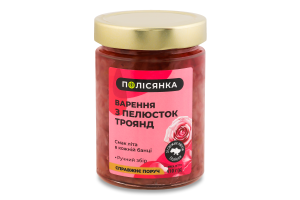 Варення з пелюсток троянд стерилізоване Полісянка с/б 410г