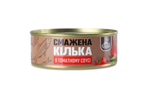 Шпроты обжаренные в томатном соусе Banga ж/б 240г