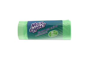 Пакети для сміття з затяжками 35л Max effect 15шт