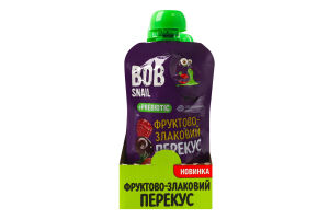 Снек фруктово-ягодный Ягоды и овсянка с пребиотиком инулином Фруктово-злаковый перекус Bob Snail д/п 120г