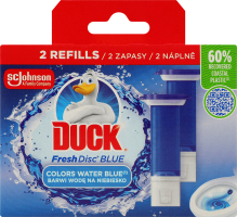 Очищувач унітаза гелевий в змінному блоці Блакить Диски чистоти Duck 2х36мл