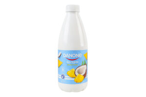 Йогурт 1.5% питьевой с наполнителем Ананас-кокос Danone п/бут 800г