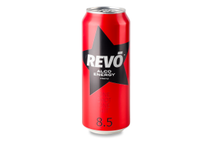 Напій слабоалкогольний 0.5л 8.5% енергетичний сильногазований Cherry Revo з/б