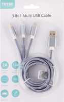 Кабель для зарядки usb 3в1 KPMN