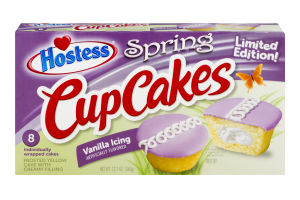 Hostess CupCakes Spring Vanilla Icing - 8 CT