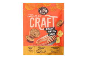 Грінки житньо-пшеничні Сьомга та сир Craft Bread chips Flint д/п 80г