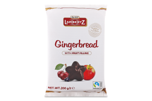 Пряники з фруктовою начинкою в шоколаді Lambertz м/у 200г