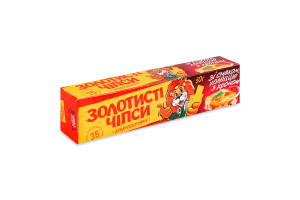 Чипси картопляні зі смаком холодцю з хроном Золотисті к/у 100г