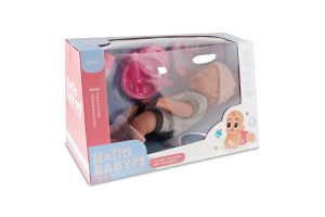 Лялька-пупс Малюк в шапці снідає 985915