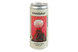 Напій слабоалкогольний 0.33л 5% середньогазований Lychee&Rose Pangaia Nemiroff з/б