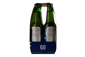 Пиво спеціальне 4х330мл 0% безалкогольне світле фільтроване пастеризоване Heineken пл