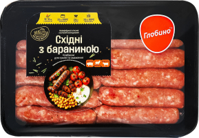 Напівф-т м’ясний посічений охолоджений Ковбаски для гриля та смаження Східні з бараниною газ.пак 600 г