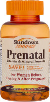 Sundown Naturals Prenatal Vitamin & Mineral Formula - 100 CT
