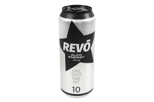 Напиток алкогольный энергетический 500мл 10% газированный Strong Revo ж/б