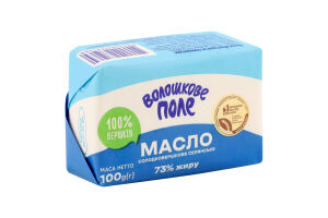 Масло сладкосливочное 73% Крестьянское Волошкове поле м/у 100г