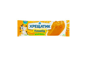 Мороженое 12% пломбир со вкусом карамели Коровка Хрещатик м/у 75г