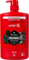 Гель для душа и шампунь 3в1 Wolfthorn Old Spice 1л