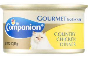 Companion Gourmet Food for Cats Country Chicken Dinner 3 OZ