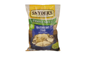 Snyder's of Hanover Family Size Tortilla Chips Restaurant Style