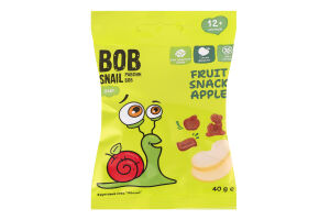 Снэк фруктовый для детей от 12мес Apple Baby Bob Snail м/у 40г