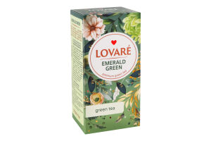 Бленд чая зеленого и улуна байхового мелкого Emerald green Lovare к/у 24х1.5г