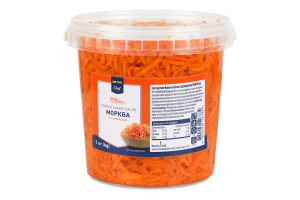 Салат закусочний з підсолоджувачами Морква по-корейськи Metro Chef відро 1кг