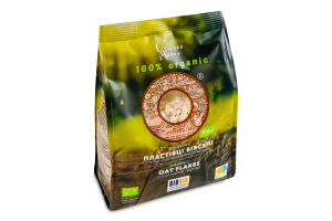 Хлопья овсяные мгновенного приготовления резаные органические Galeks Agro м/у 300г