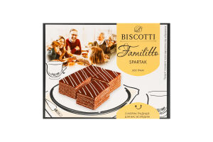 Пирожное песочное Spartak Familitto Biscotti к/у 600г