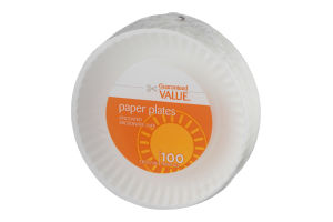 Guaranteed Value Paper Plates 7in - 100 CT