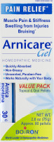 Boiron Arnicare Gel Homeopathic Medicine Pain Relief Value Pack Topical & Oral Pellets