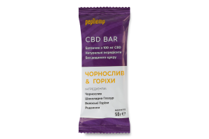 Батончик Чернослив&Орехи CBD Pephemp м/у 50г