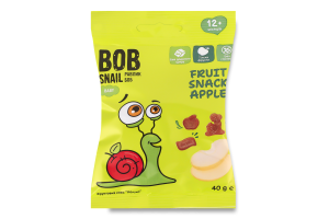 Снэк фруктовый для детей от 12мес Apple Baby Bob Snail м/у 40г