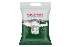 Лед пищевой премиум куб 5х5см Моршинська м/у 1кг