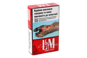 Сигарети з фільтром L&M First Cut Red 20шт