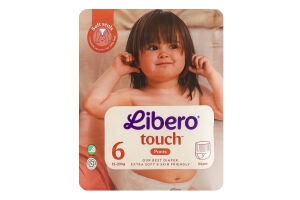 Трусики-підгузники для дітей 13-20кг 6 Touch Libero 24шт
