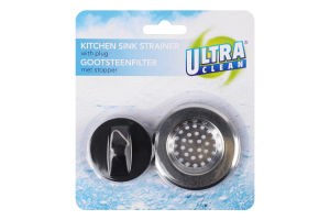 Комплект №170485460 Ситечко для раковины + заглушка Ultra Clean 1шт