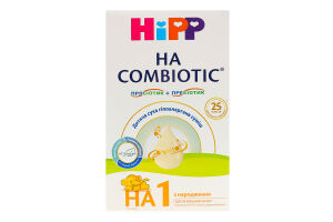 Смесь сухая для детей с рождения гипоаллергенная 1 Combiotic НА Hipp к/у 350г