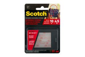 Scotch Fasteners Extremely Strong Clear - 4 CT