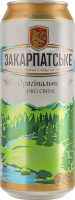 Пиво 0.5л 4.1% світле фільтроване пастеризоване Оригінальне Закарпатське з/б