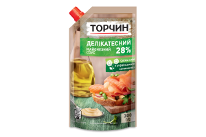 Соус майонезний 28% Делікатесний Торчин д/п 300г