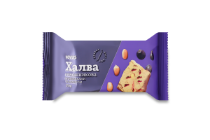 Халва подсолнечная с изюмом и арахисом Novus м/у 210г